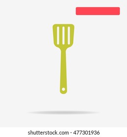 Kitchen spatula icon. Vector concept illustration for design.