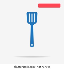 Kitchen spatula icon. Vector concept illustration for design.