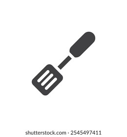 Kitchen spatula icon Vector logo outline