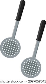 Kitchen spatula, illustration, vector on a white background.