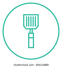 Kitchen spatula line icon.