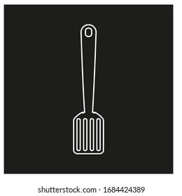 kitchen spatula on white background