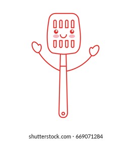 kitchen spatula tool kawaii character
