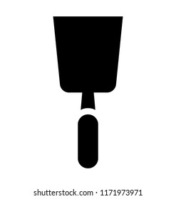 
Kitchen spatula used to make pottery item 
