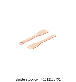 Kitchen spatula vector 3d isometric, color web icons set, new flat style. Creative illustration design, idea for infographics.