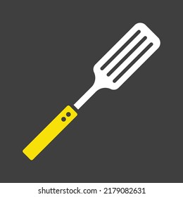 Kitchen spatula vector glyph icon. Kitchen appliances. Graph symbol for cooking web site design, logo, UI