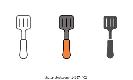 Kitchen spatula vector icon sign symbol