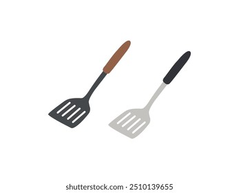 Kitchen Spatula Vector Illustration – Essential Cooking and Baking Tools for Flipping, Scraping, Mixing, Stirring, Spreading Frosting, and More. Versatile Kitchen Utensils for Culinary Tasks.