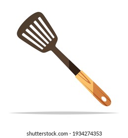 Kitchen spatula vector isolated illustration