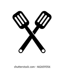 kitchen spatulas icon, vector illustration