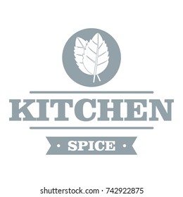 Kitchen spice logo. Simple illustration of kitchen spice vector logo for web
