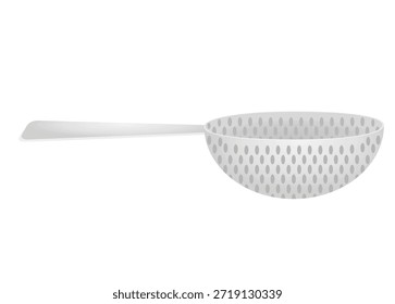 Kitchen spoon colander. vector illustration