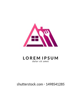 Kitchen, spoon and fork, dining restaurant, food and cafe logo vector. Culinary food symbol/icon design template