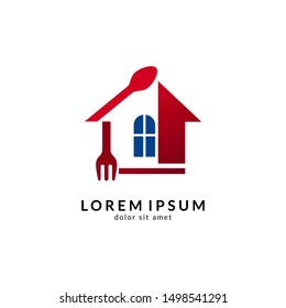 Kitchen, spoon and fork, dining restaurant, food and cafe logo vector. Culinary food symbol/icon design template