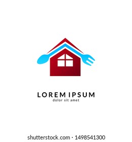 Kitchen, spoon and fork, dining restaurant, food and cafe logo vector. Culinary food symbol/icon design template