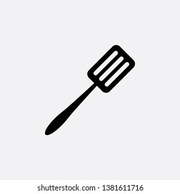 kitchen spoon fork icon sign signifier vector