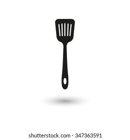 kitchen spoon - vector icon