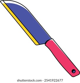 Kitchen Stainless Knife Tool Illustration