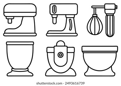 Kitchen Stand Mixers Elegant Line Art Illustration Designs Ideas