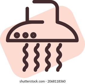 Cima de vapor de cocina, ilustración, vector, sobre un fondo blanco.