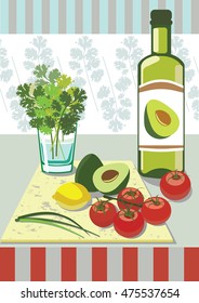 Kitchen still life.
