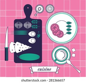 kitchen still life set