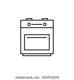 kitchen stove icon. Element for mobile concept and web apps. Thin line  icon for website design and development, app development. Premium icon on white background on white background