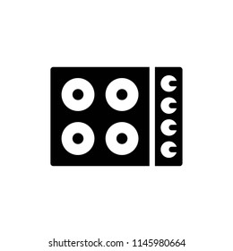 kitchen stove icon vector