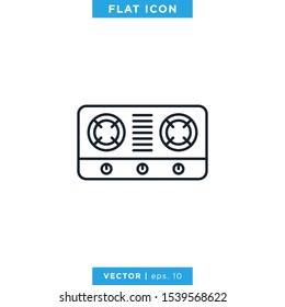 Kitchen Stove Icon Vector Design Template. Linear Style, Editable Stroke