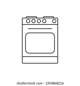 Kitchen, stove icon. Vector illustration, flat design.