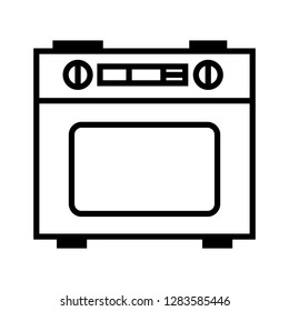 Kitchen stove icon vector. oven illustration sign or symbol