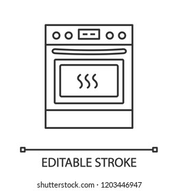 Sketch silhouette of stove with oven Royalty Free Vector