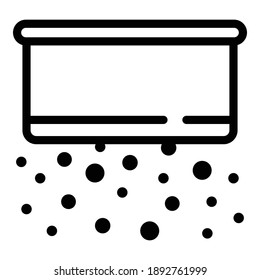 Icono del filtro de cocina. Icono de eslabón de vectores de cadena de cocina para diseño web aislado en fondo blanco