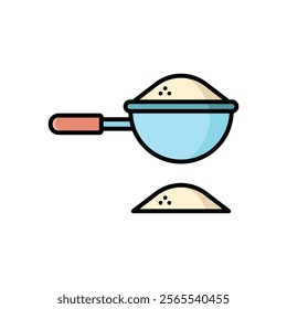 kitchen strainer icon vector design template simple and clean