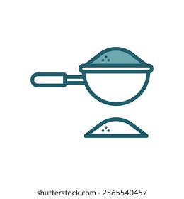 kitchen strainer icon vector design template simple and clean