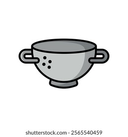 kitchen strainer icon vector design template simple and clean