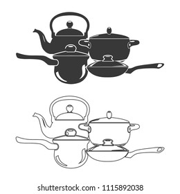 Kitchen stuff vector  icon.