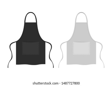 Kitchen stylish apron vector design illustration isolated on white background