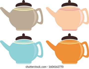 Kitchen supplies illustration.　pot .