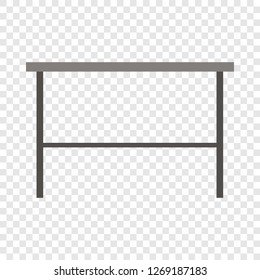 Kitchen table icon. Flat illustration of kitchen table vector icon for web design