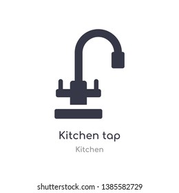 kitchen tap icon. isolated kitchen tap icon vector illustration from kitchen collection. editable sing symbol can be use for web site and mobile app