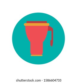 kitchen teapot ceramic utensil icon vector illustration design