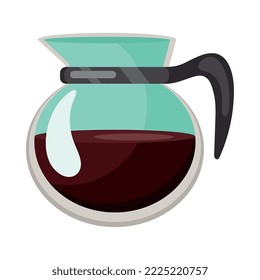 kitchen teapot with coffee icon