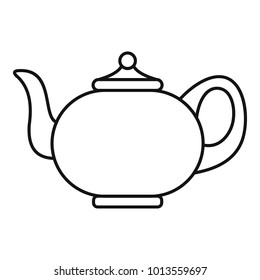 Kitchen teapot icon. Outline illustration of kitchen teapot vector icon for web