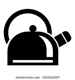 Kitchen teapot icon. Simple illustration of kitchen teapot vector icon for web