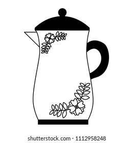 kitchen teapot isolated icon