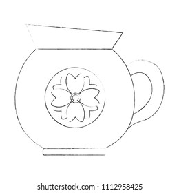 kitchen teapot isolated icon