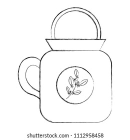 kitchen teapot isolated icon
