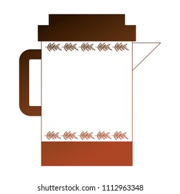 kitchen teapot isolated icon