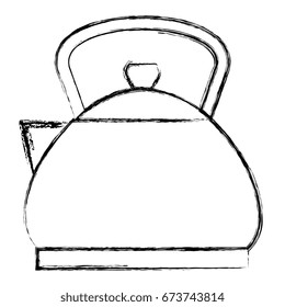 kitchen teapot isolated icon